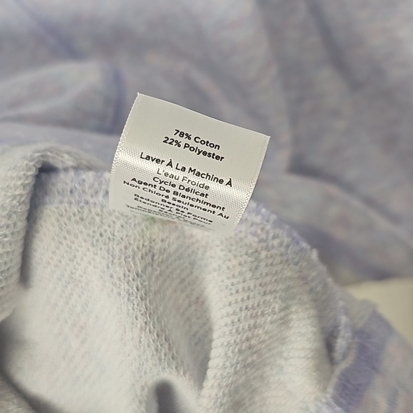 T By Talbots Large Multicolor Long Sleeve Sweatshirt - Picture 5 of 6